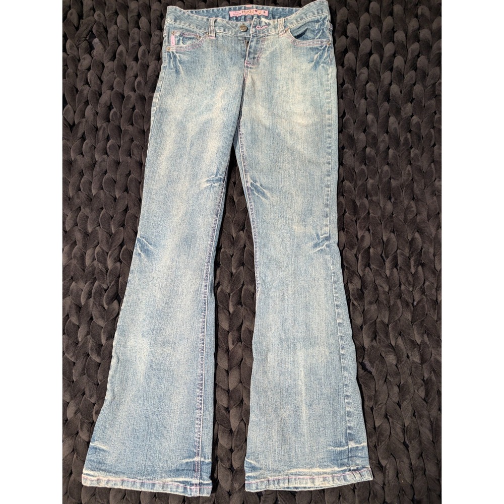 Vintage Y2K Mudd The Beat Generation Light Wash Flare Jeans Size 5